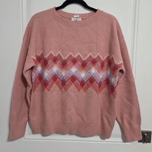 LOFT By Ann Taylor Women's Fair Isle Sweater - Size L